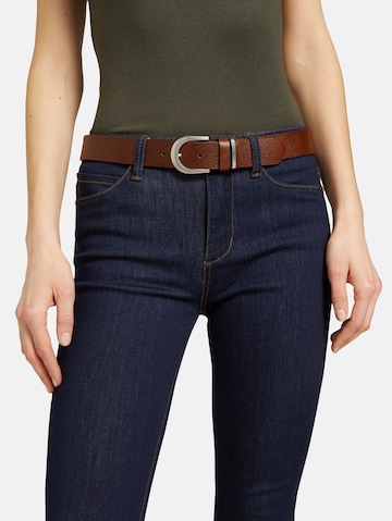 TOM TAILOR Belt 'Sandra' in Brown: front