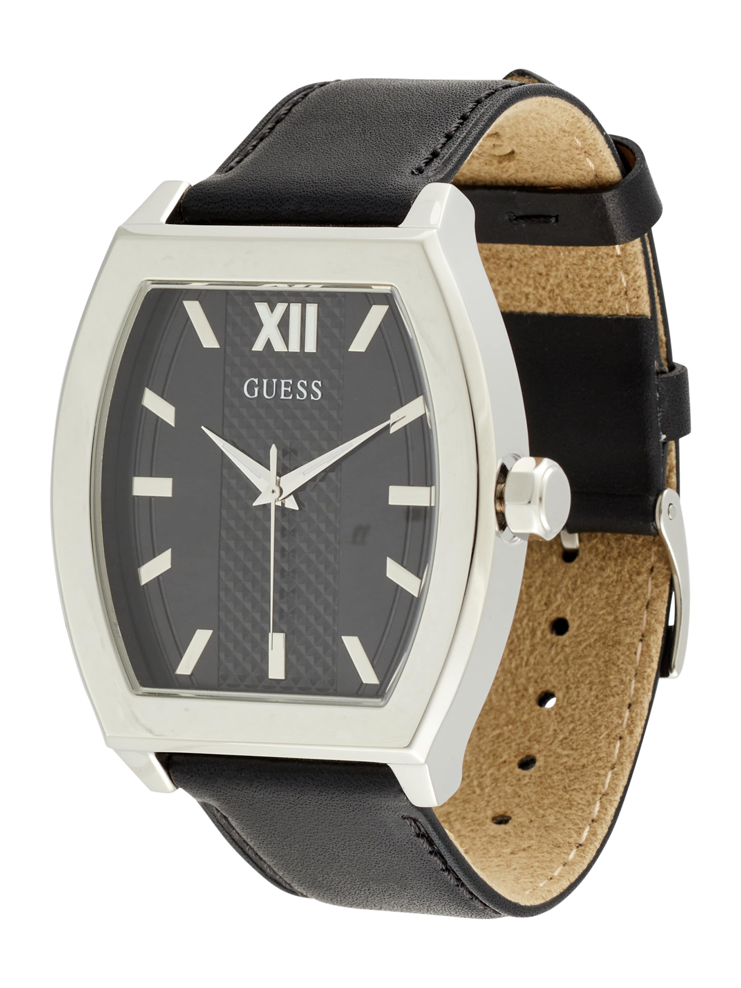 Montre à affichage analogique 'Punctual' GUESS en noir : devant