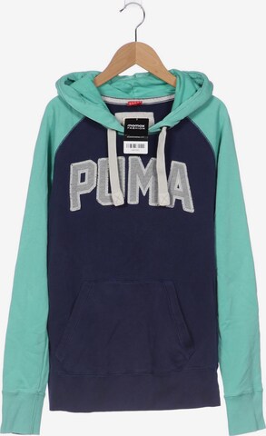 PUMA Sweatshirt & Zip-Up Hoodie in M in Blue: front