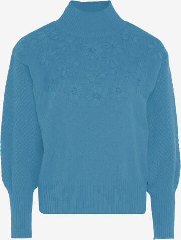 MYMO - Pullover em azul: frente