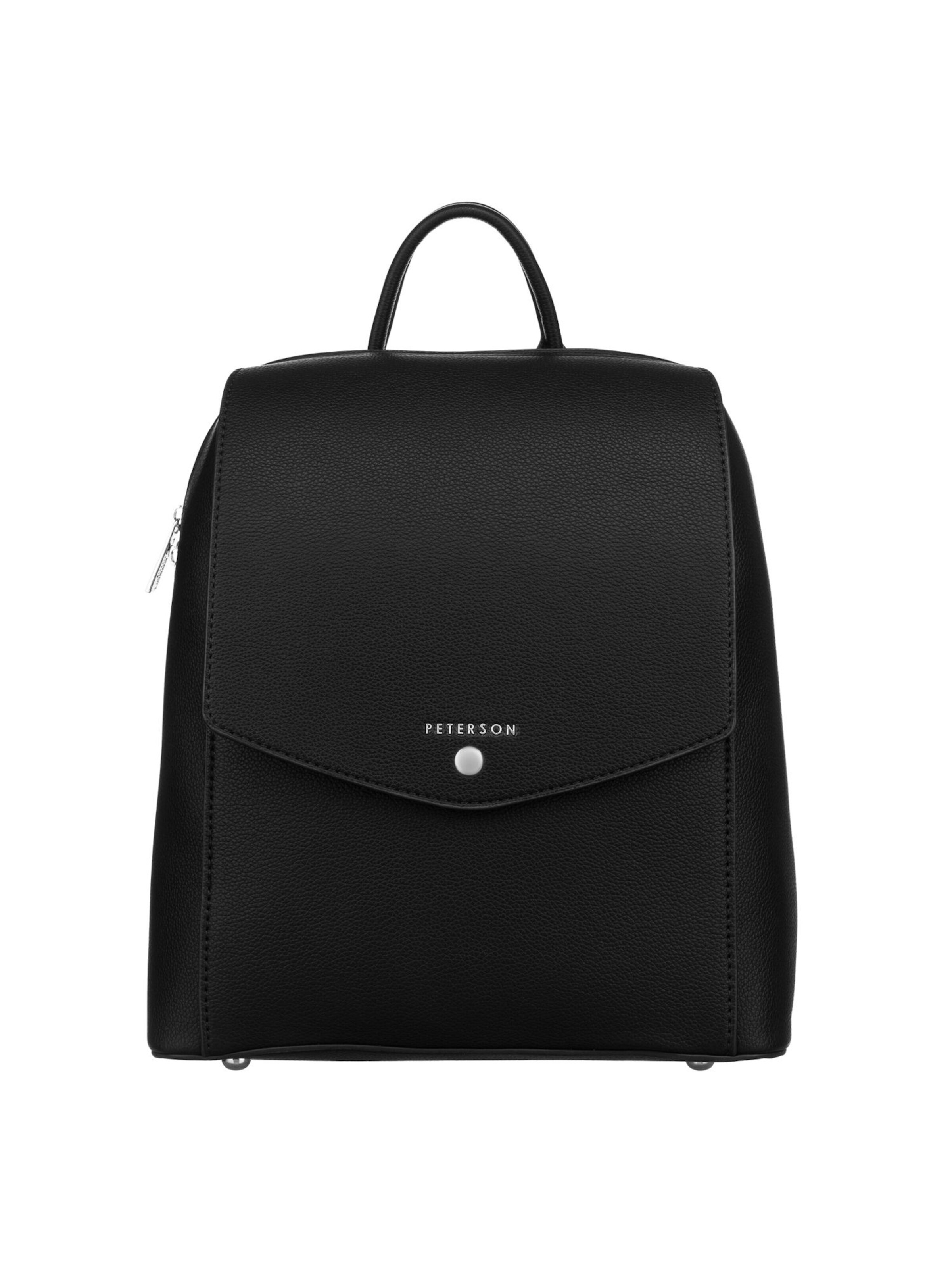Tomshop24-7 Rucksack 'Peterson Mia'‌‌‌ in Schwarz: Vorderseite