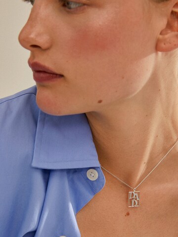 Pilgrim Ketting 'Love Tag' in Zilver