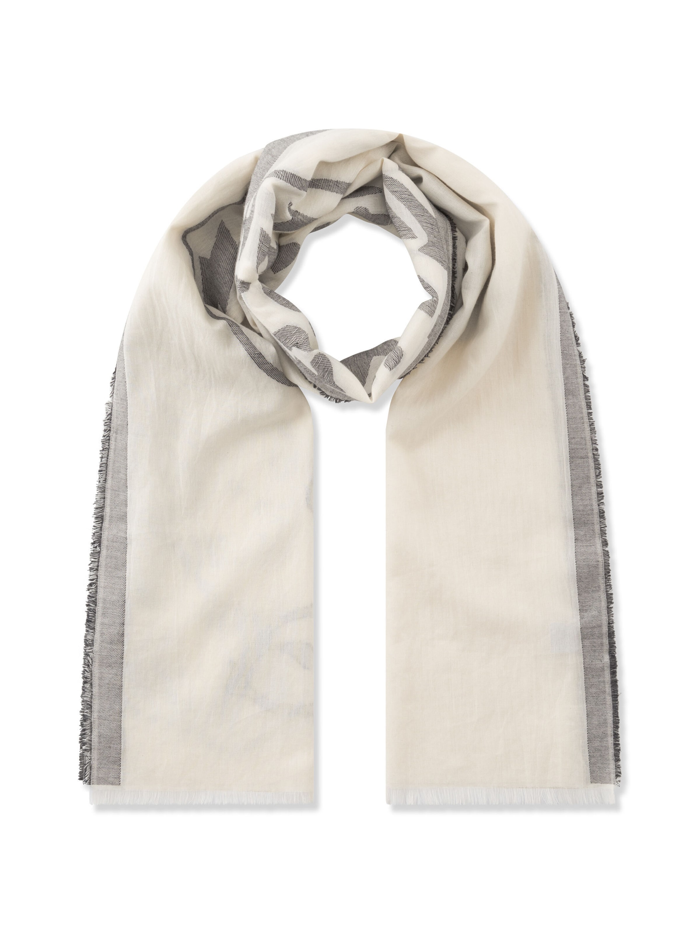 Écharpe CODELLO en blanc : devant