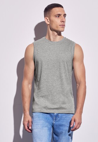 Street One MEN Tanktop in Grau: Vorderseite