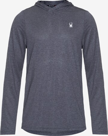 Sweat de sport Spyder en gris : devant