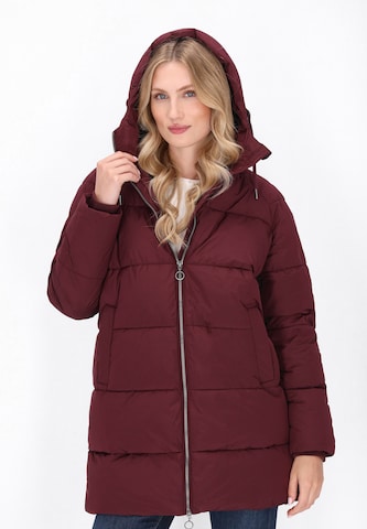 DreiMaster Maritim Wintermantel in Rood: voorkant