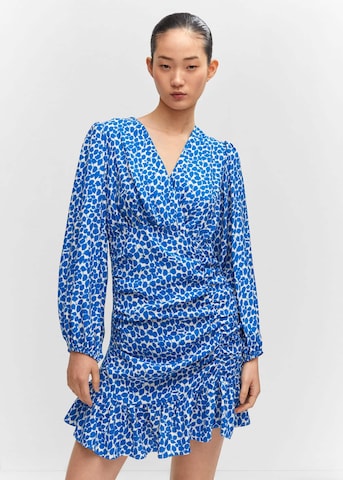 MANGO Jurk 'Fresa' in Blauw: voorkant