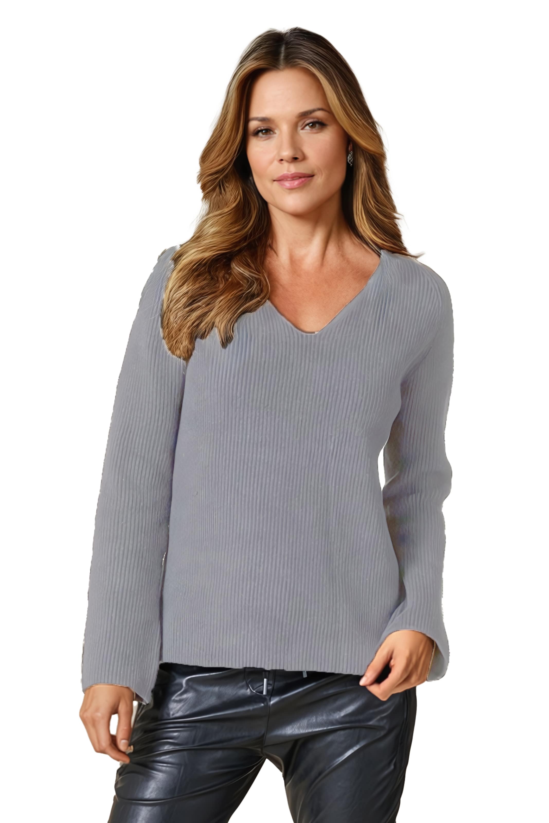 Zhrill Sweater in Grey: front
