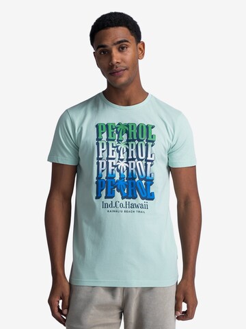 Petrol Industries Shirt 'Radiance' in Groen: voorkant