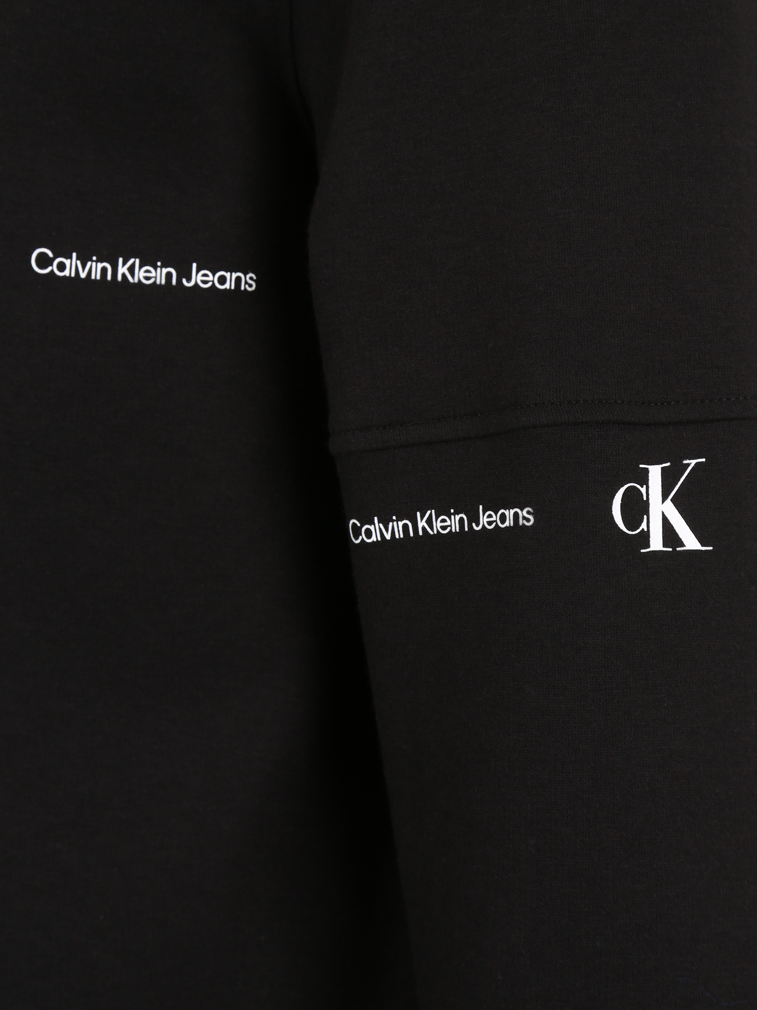 Calvin Klein Jeans Plus Sweatshirt Repeat in Schwarz 