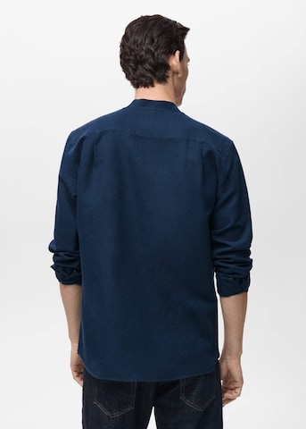 MANGO MAN Regular fit Button Up Shirt 'Chennai' in Blue