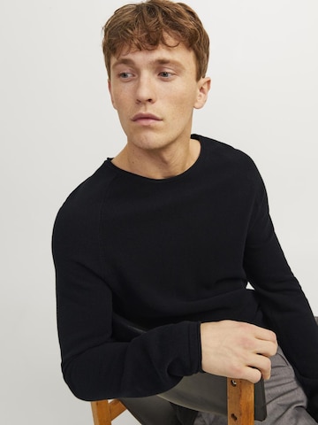 JACK & JONES Средняя посадка Свитер 'JJEHill' в Черный