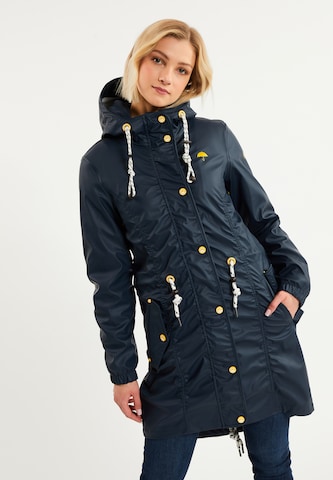 Schmuddelwedda Raincoat in Blue: front