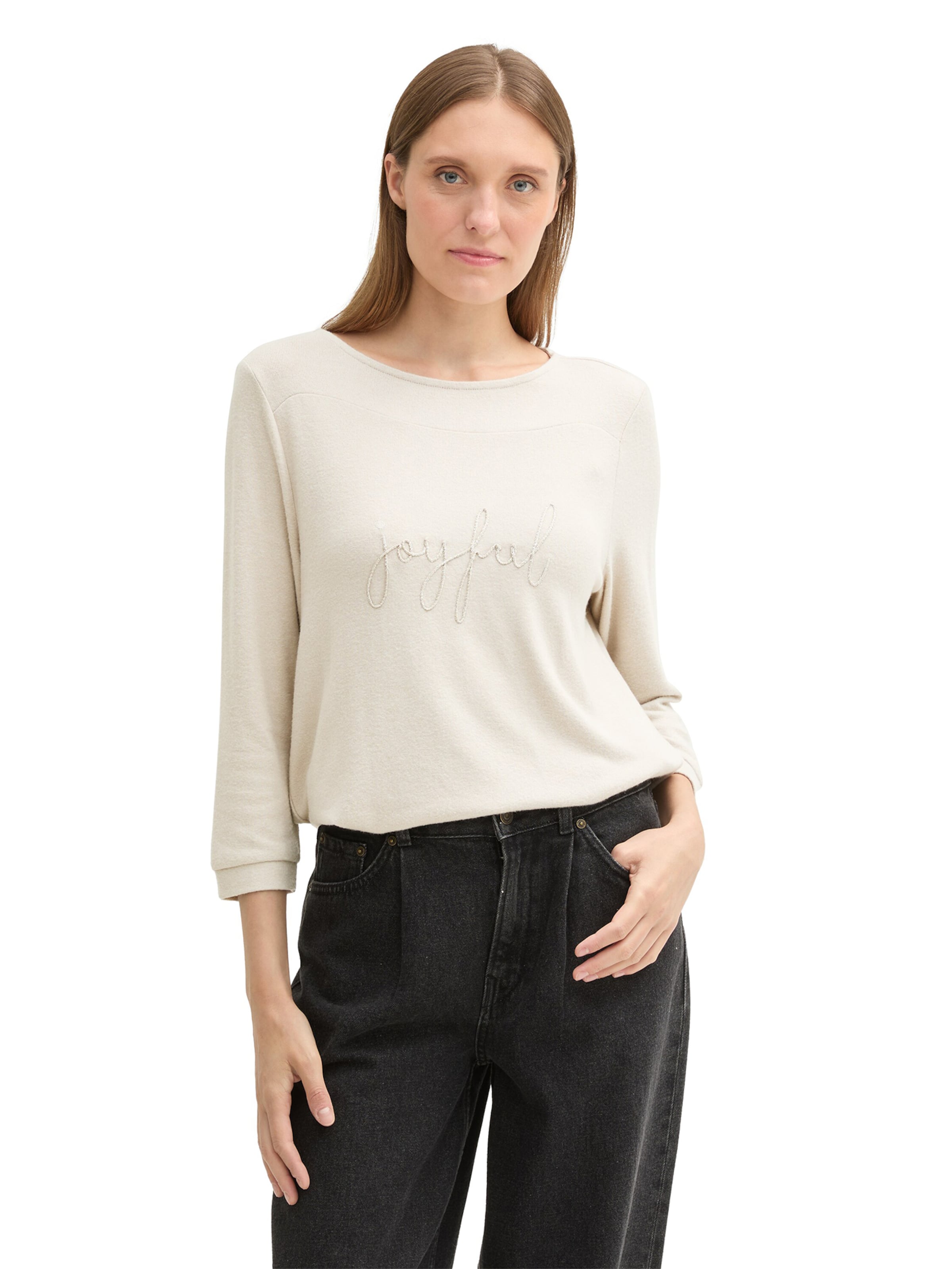 TOM TAILOR Koszulka w kolorze beżowy: przód