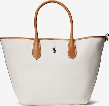 Shopper di Polo Ralph Lauren in beige: frontale