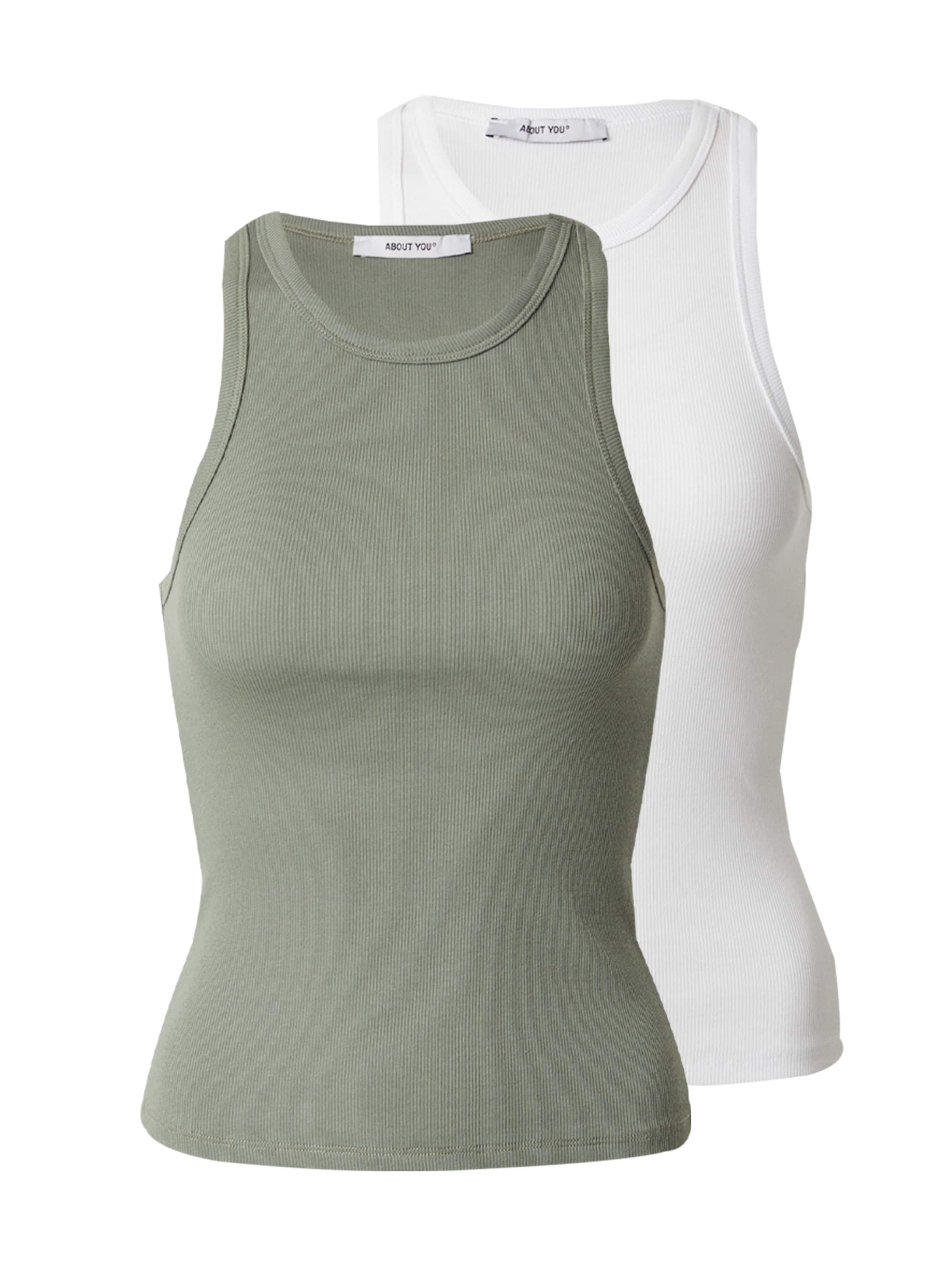 ABOUT YOU Top 'Anian' in Green: front