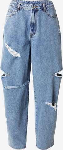 Karo Kauer Loosefit Jeans in Blau: Vorderseite