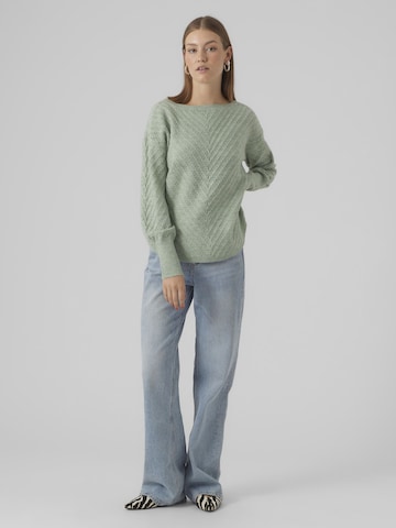 VERO MODA Pullover 'ANJASTINNA' in Grün