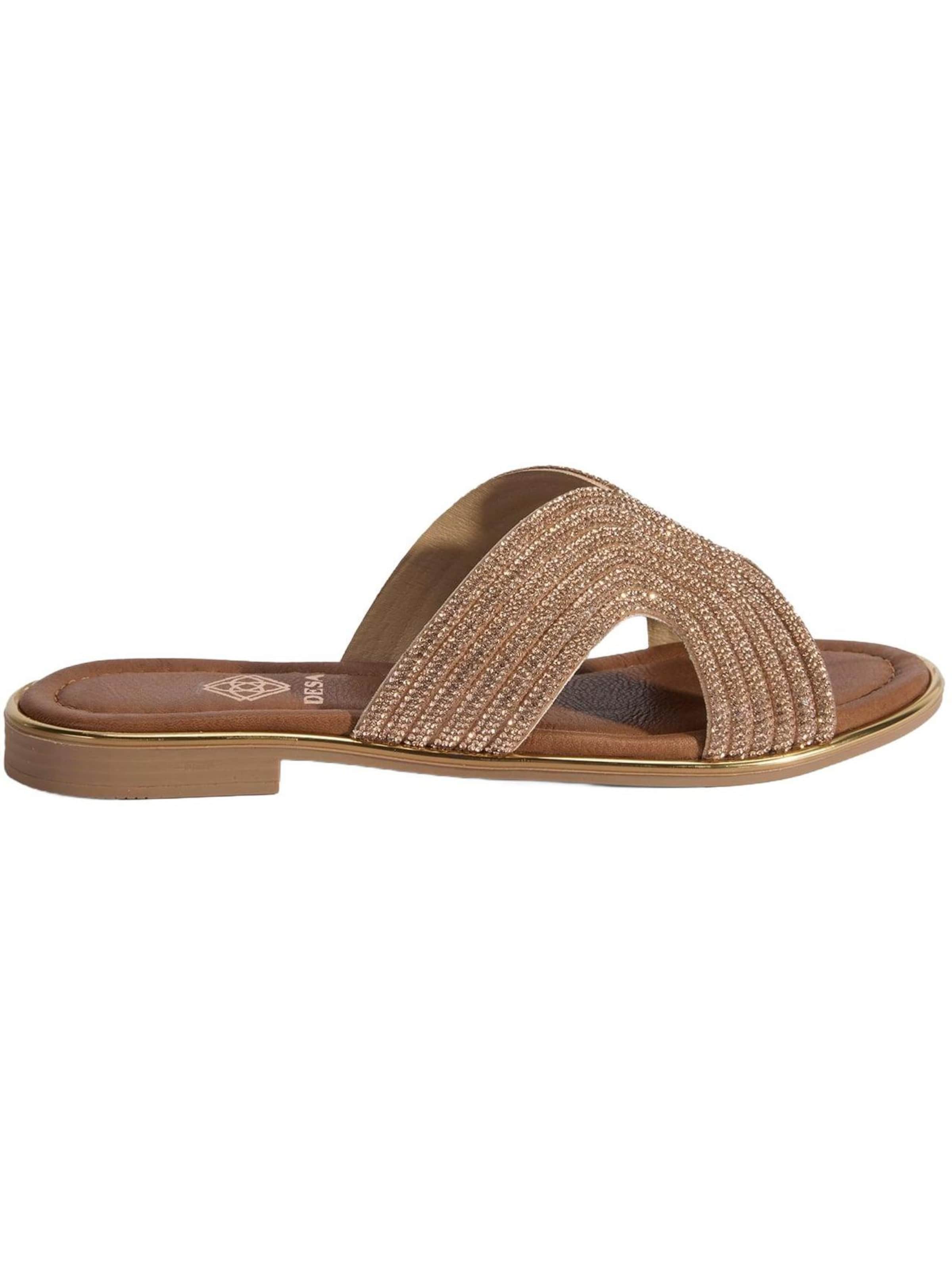Desa Slippers 'Hausschuhe' in Brown