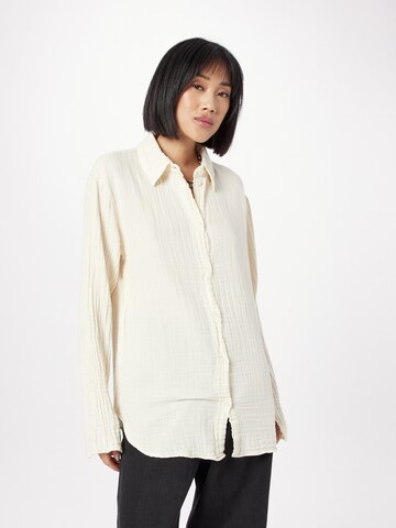 WEEKDAY Bluse i hvid: forside