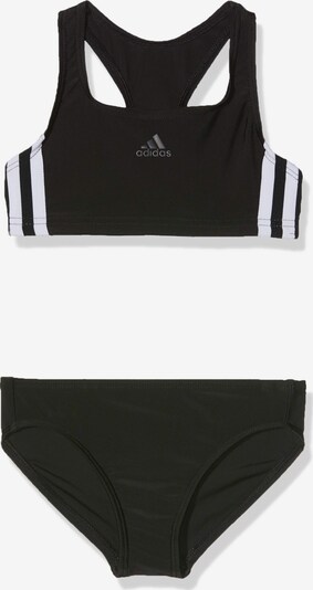 ADIDAS PERFORMANCE Athletic Swimwear 'FIT 2PC 3S Y' in Black / White, Item view