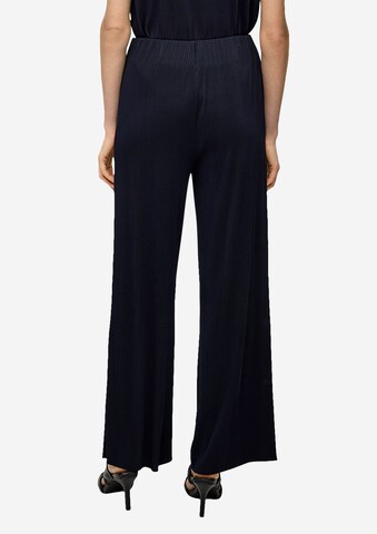 Wide Leg Pantalon s.Oliver BLACK LABEL en bleu