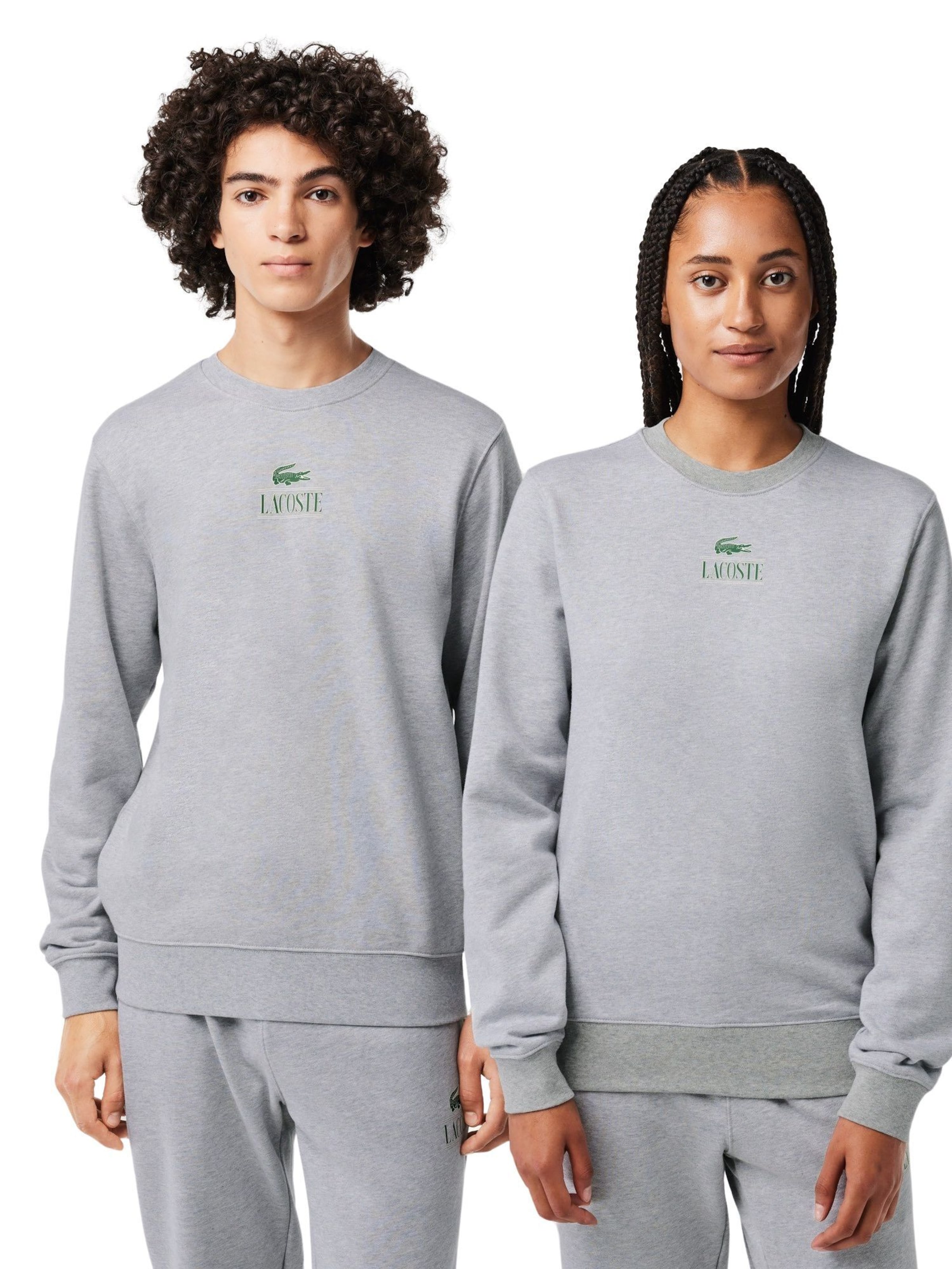 LACOSTESweater majica - siva boja: prednji dio