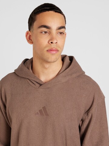 ADIDAS SPORTSWEAR Sportovní mikina – hnědá