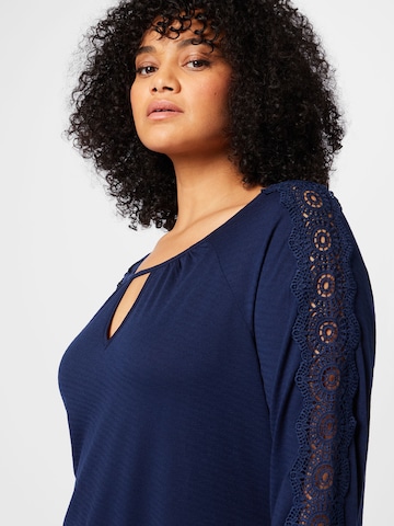 T-shirt 'Jeanina' ABOUT YOU Curvy en bleu