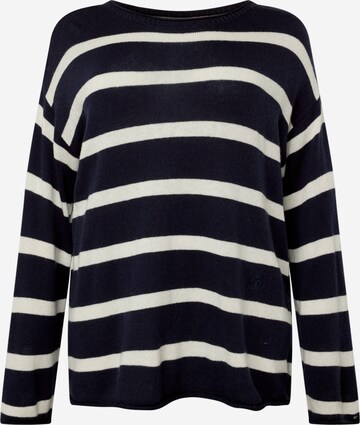 Tommy Hilfiger Curve Pullover i overstørrelse i blå: forside