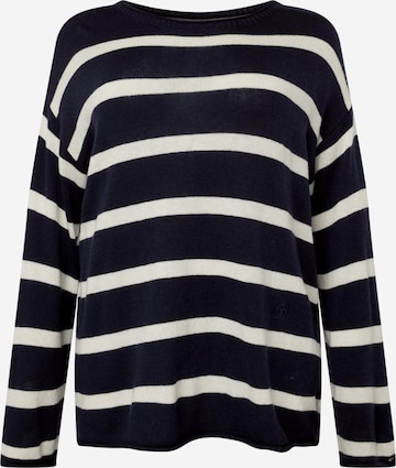 Tommy Hilfiger Curve Oversized Sweater in Blue: front