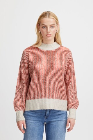 ICHI Sweater 'Kamara' in Red: front