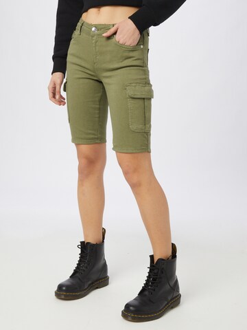 ONLY Skinny Cargo Jeans 'Missouri' in Green: front