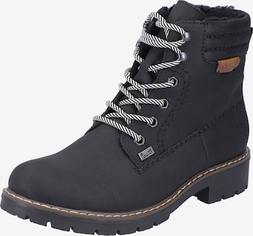 Bottines à lacets Rieker en noir : devant