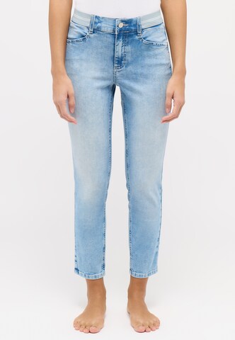 Coupe slim Jean 'Ornella Sporty' Angels en bleu : devant