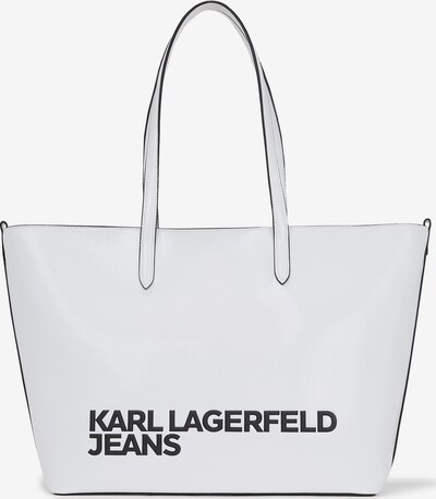 Plase de cumpărături KARL LAGERFELD JEANS pe negru / alb, Vizualizare produs