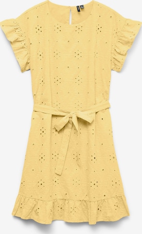 Vero Moda Girl Jurk 'VMEliza' in Geel: voorkant