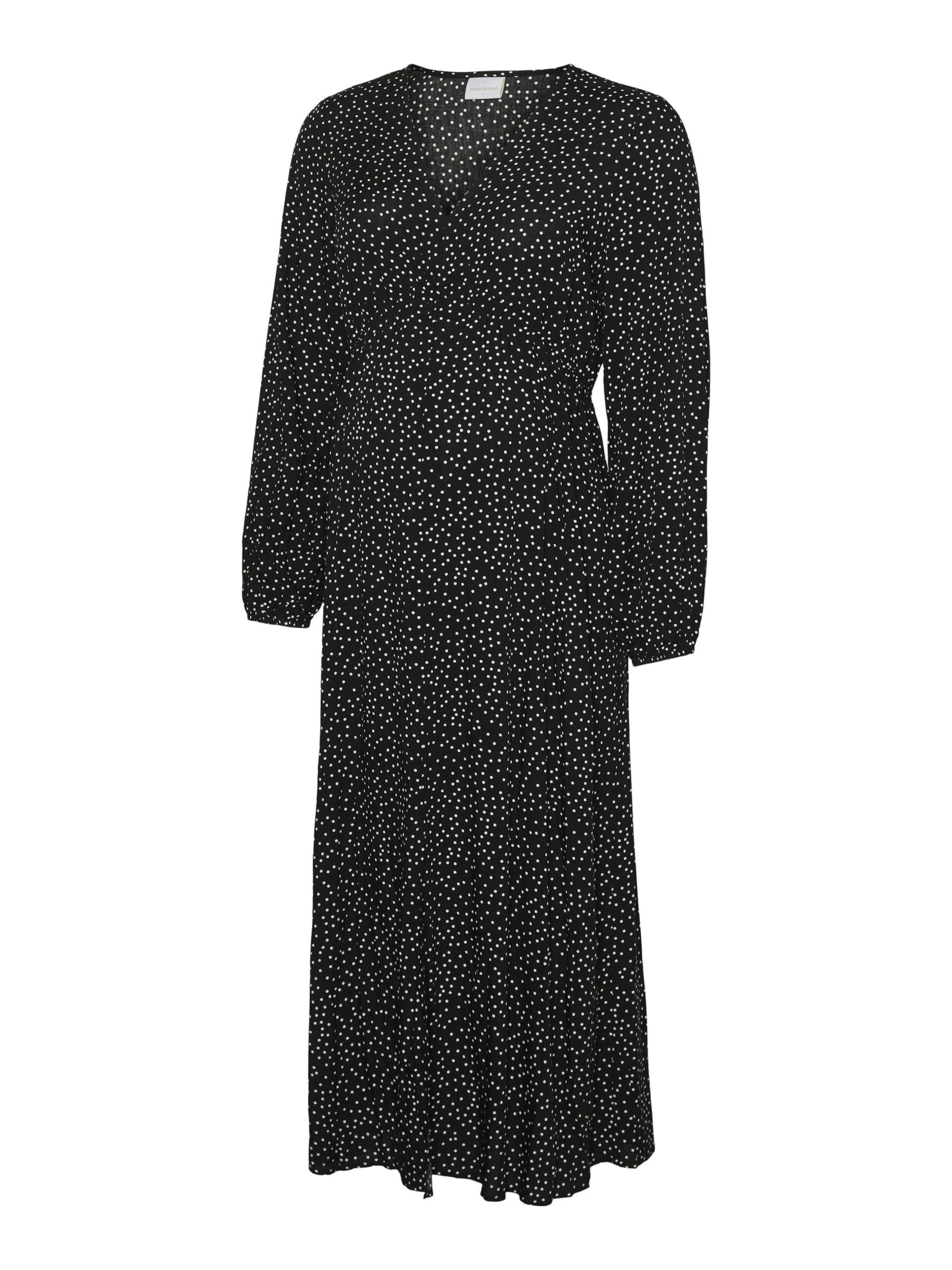 MAMALICIOUS Kleid in schwarz / weiß, Produktansicht