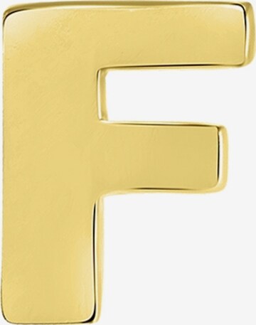 Lucardi Earrings 'Buchstabe' in Gold: front