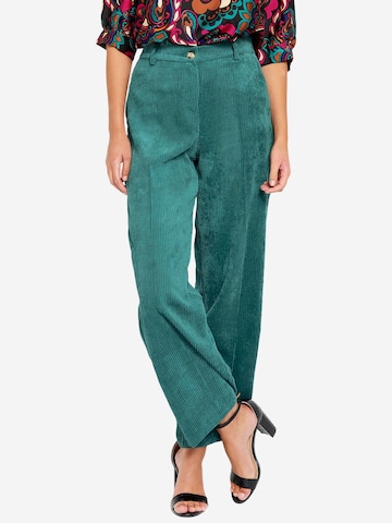 LolaLiza Loosefit Kalhoty – zelená: přední strana