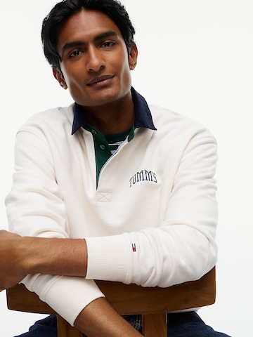 Tommy Jeans Shirt 'Rugby' in Weiß