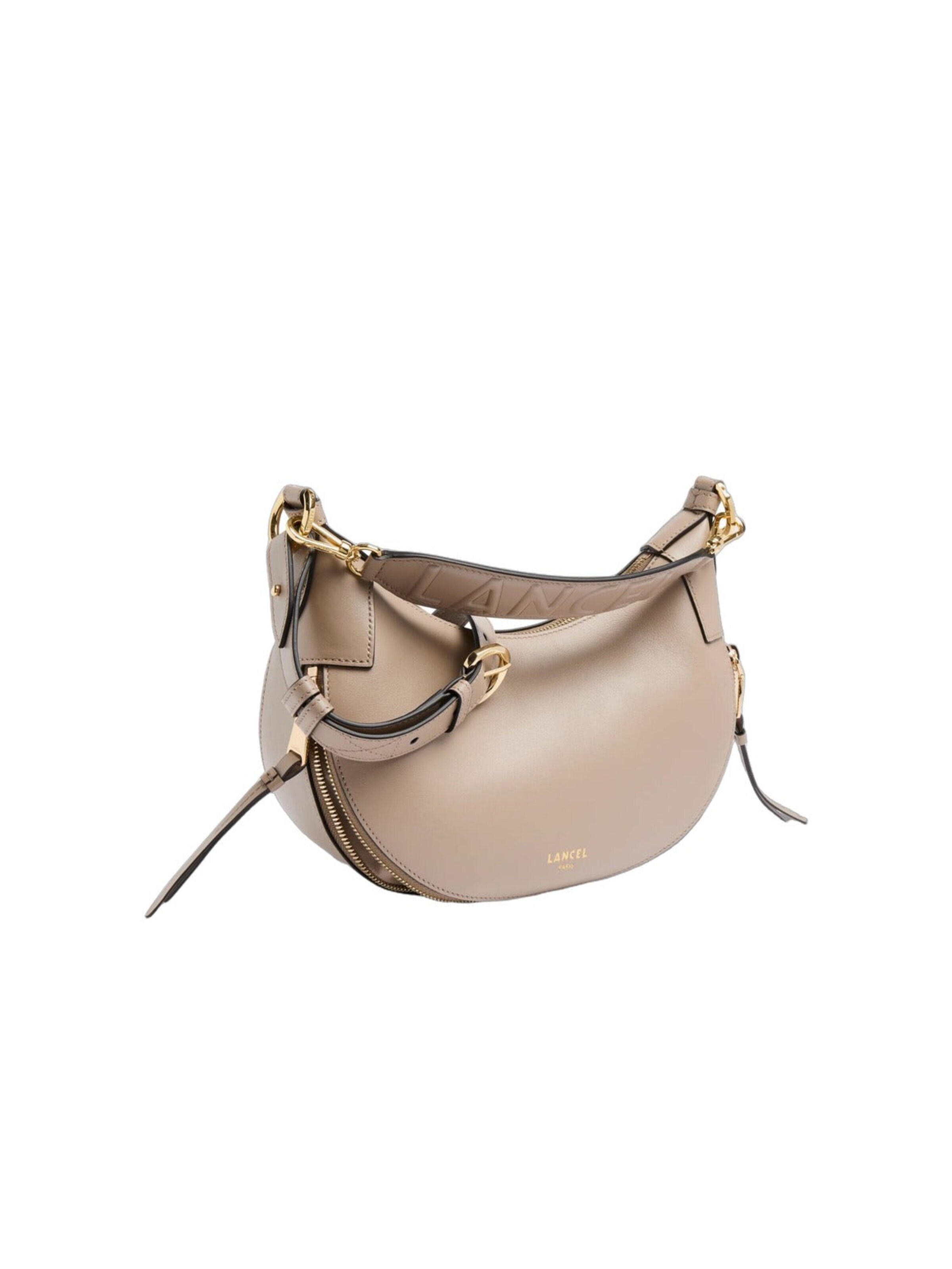 Sac bandoulière 'Lancel Sac Bandoulière Hobo S Origami Galet Femme' Lancel en gris