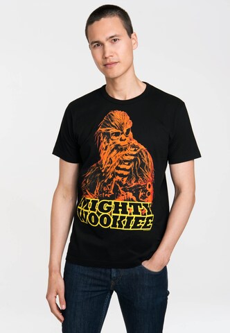 LOGOSHIRT T-Shirt 'A Star Wars Story' in Schwarz: predná strana