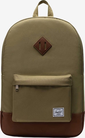 Herschel Rucksack 'Heritage' in Grün: Vorderseite