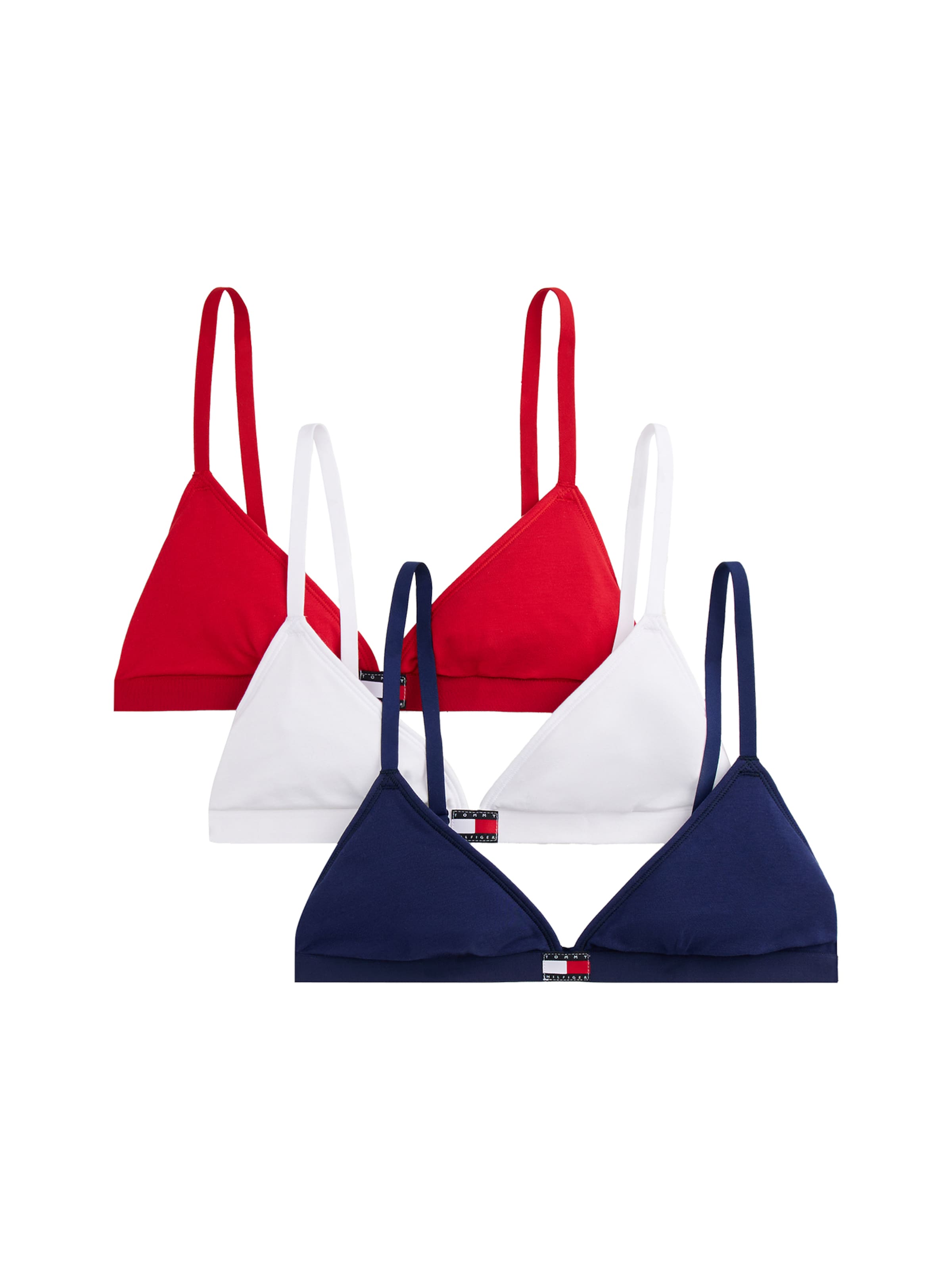 raudona Tommy Hilfiger Underwear Trikampė Liemenėlė: priekis