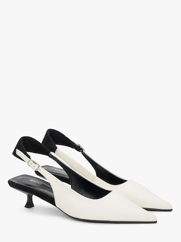 Estro - Zapatos destalonado '30-6654-1' en blanco