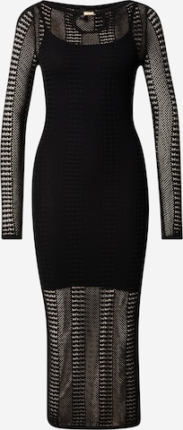 GUESS by MarcianoPletena haljina 'EMMA' - crna boja: prednji dio