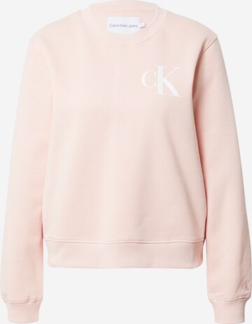 Calvin Klein Jeans - Sudadera en rosa: frente