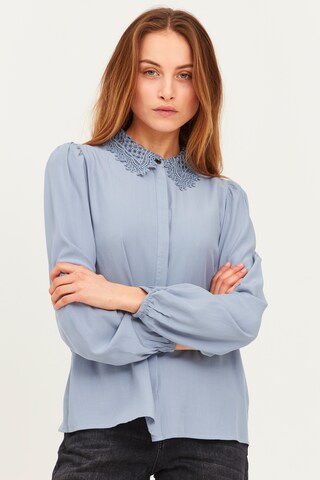 PULZ Jeans Blouse 'PZMYRA' in Blue: front