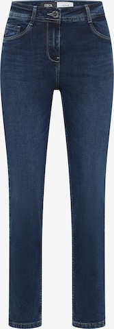 CECIL Slimfit Farkut 'Vicky' värissä sininen: etupuoli